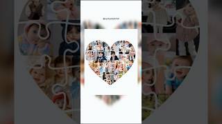❤️ Heart Puzzle Photo Collage Tutorial | Easy Creative Design Idea ✨ Save &amp; Try Today!