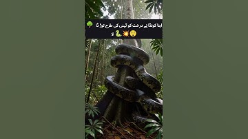 🌳 Anaconda Snaps Tree Like a Stick 🐍💥
