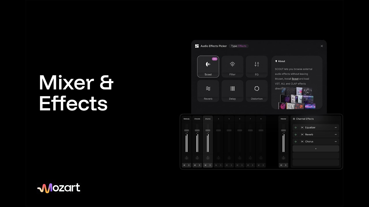Mozart AI - Mixer & Effects