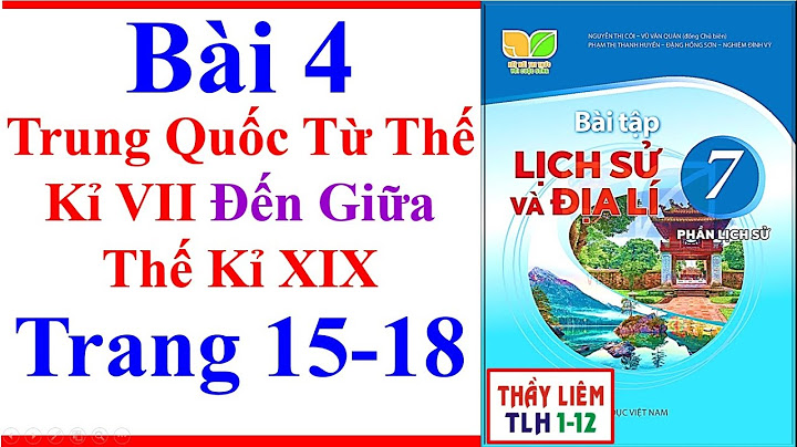 Giải sách bài tập lịch sử 7 bài 4 năm 2024