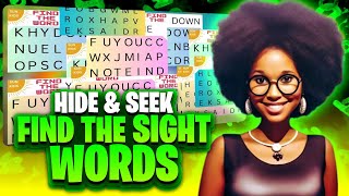 Hide And Seek With Sight Words Kids Word Search Learn To Read Prek And Kindergarten Word Game