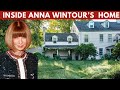 Anna wintour house tour in new york   inside modern farmhouse in long island  interior design