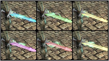 Skyrim Special Edition: ▶️Azure Aura Swords◀️ Mini Mod Showcase