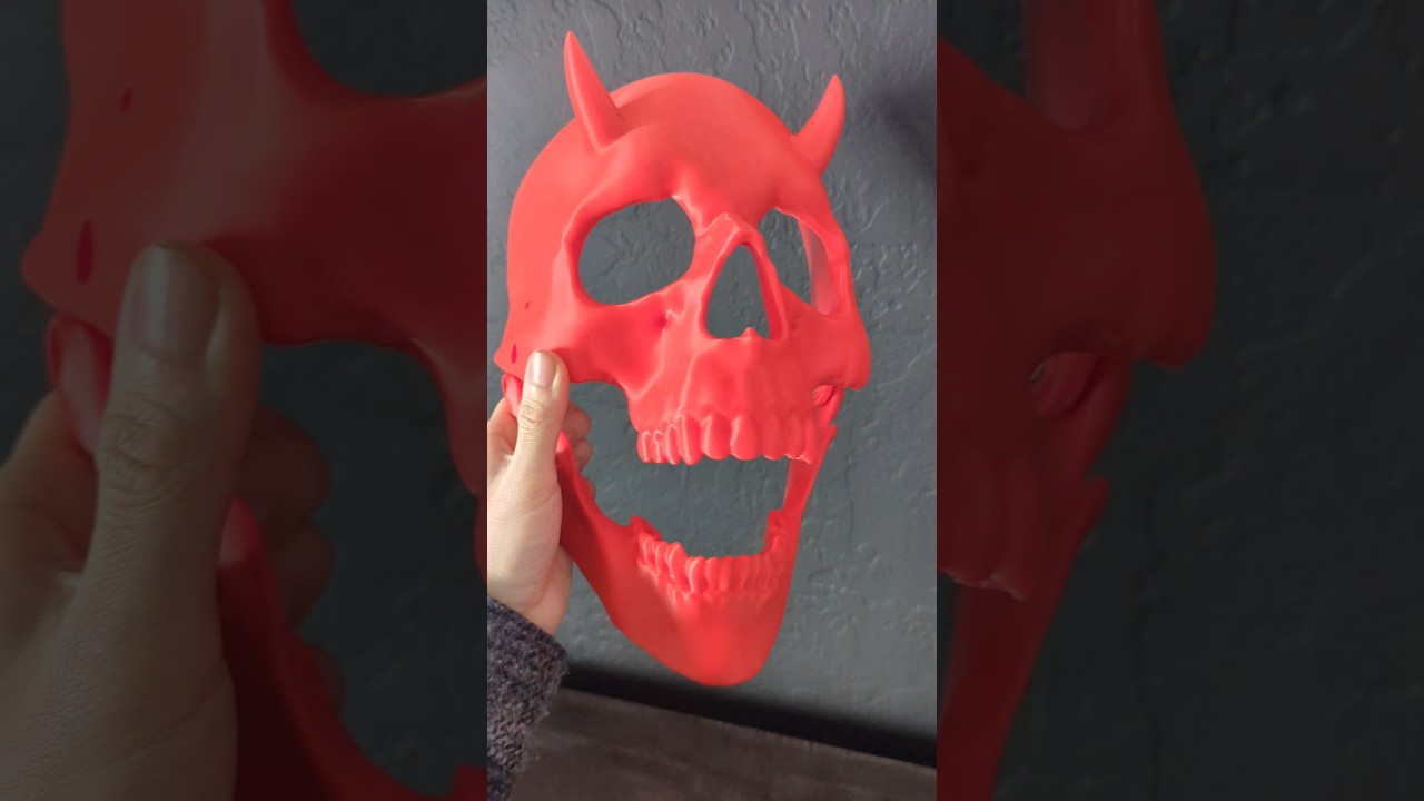 Making 3D Printed Devil Skull Masks 😈💀