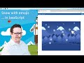 Clip: Snow with emojis. A JavaScript exercise with arrays for beginners