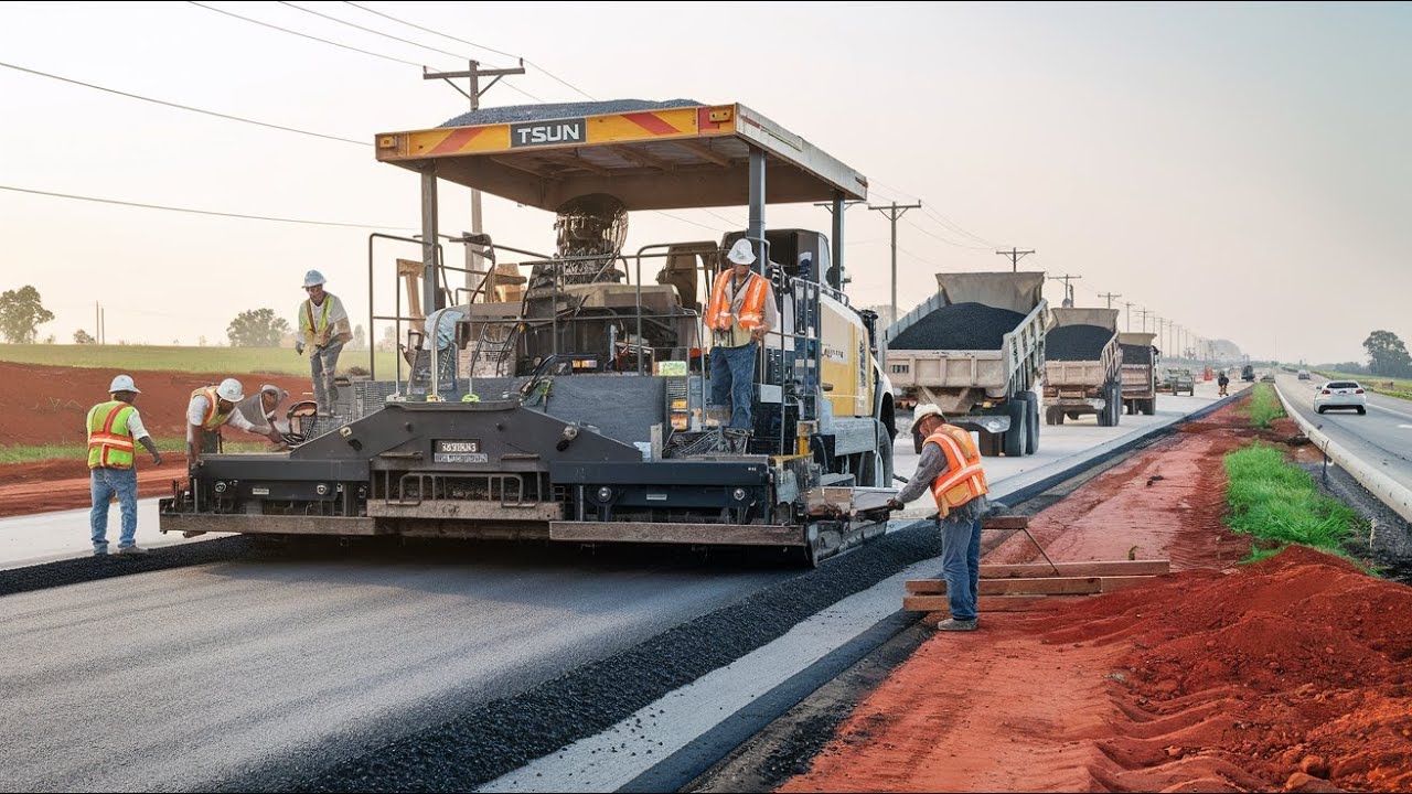 Modern Gravel Paving Techniques And Heavy Machinery's Role In Road ...
