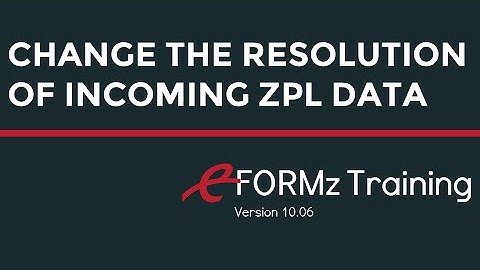 Change the Resolution of Incoming ZPL Data