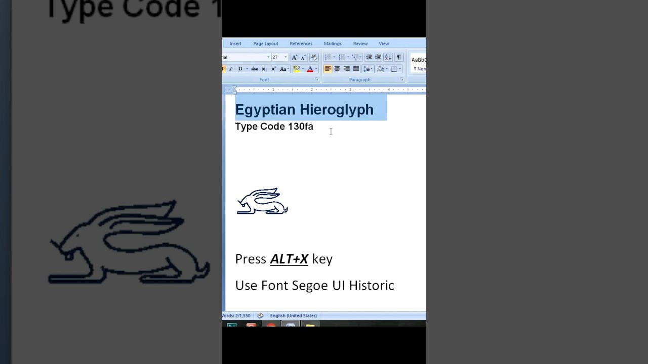Egyptian Hieroglyph Code 130fa  