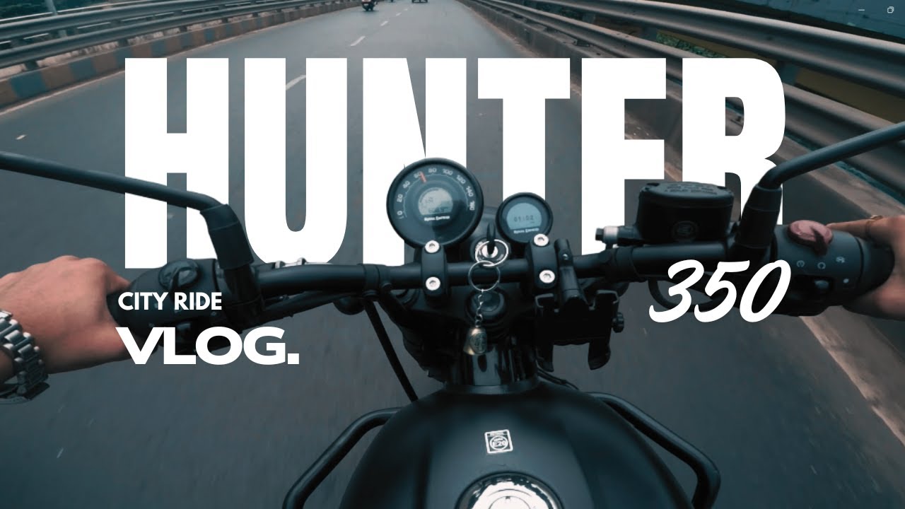 POV: City Ride on Hunter 350 | Raw Engine Sound & Traffic Vibes