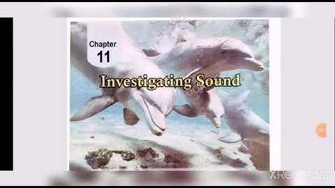 Class 6th Science Unit 11 Investigating Sound
