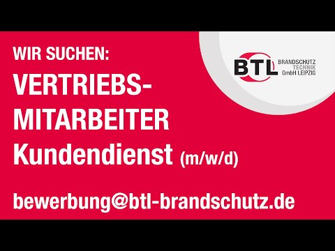 BTL Stellenanzeige - Vertriebsmitarbeiter/in im Kundendienst (m/w/d)