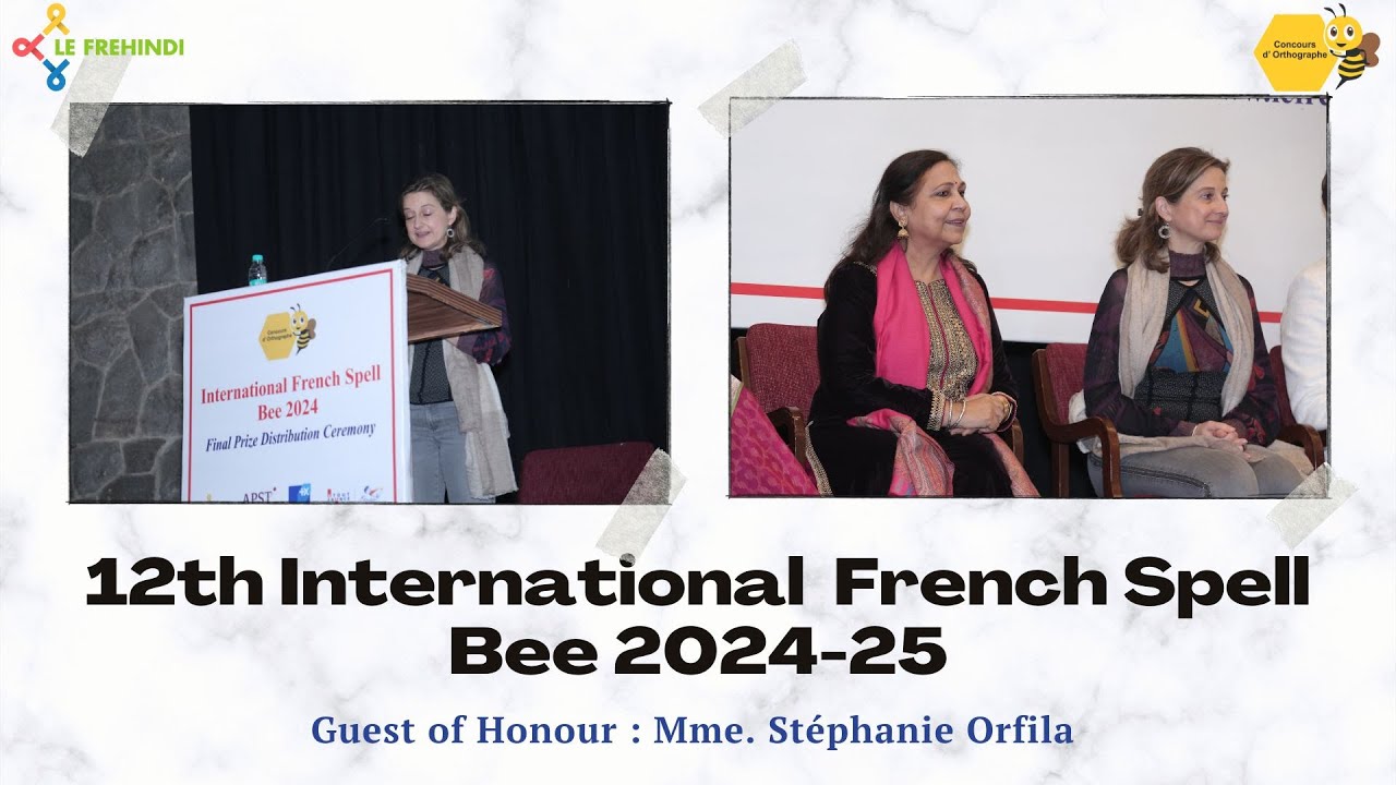 12th International French Spell Bee | Guest of Honour - YouTube
