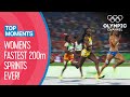 Top 10 Fastest Women's 200m Sprint in Olympic history! | Top Moments