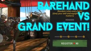 Shadow Fight 3: BAREHAND vs GRAND EVENT (ALL 8 ROUNDS)(from START to END)!