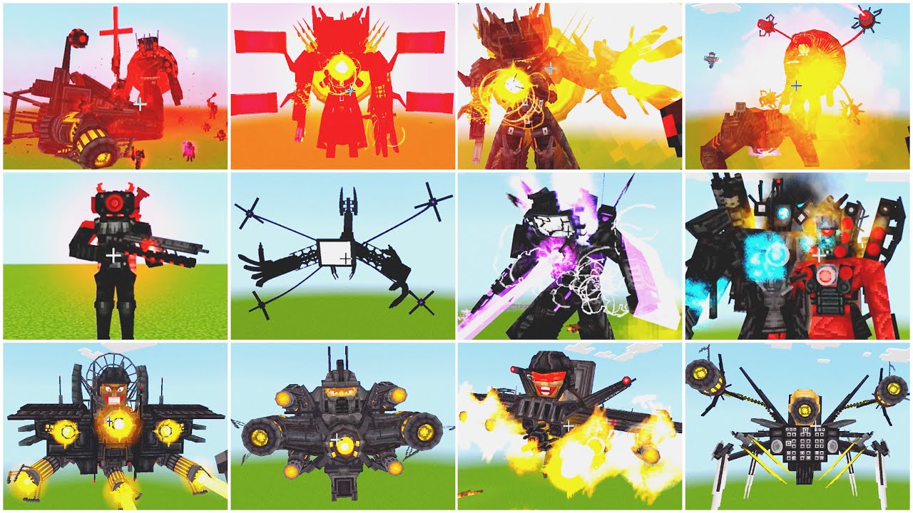 Skibidi Toilet ADDON NEW JEFFERY TV in Minecraft PE