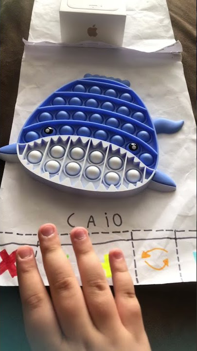 Meus fidget toys novos em uma troquinha