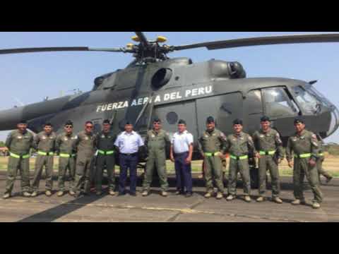 Fuerza Aérea del Peru ayuda con 2 helicópteros para el apagado de incendios