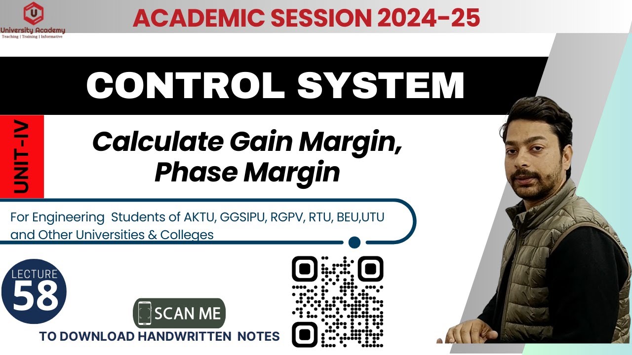 CS58: Bode Plot Analysis | Calculate Gain Margin, Phase Margin, ωgc, ωpc with Example