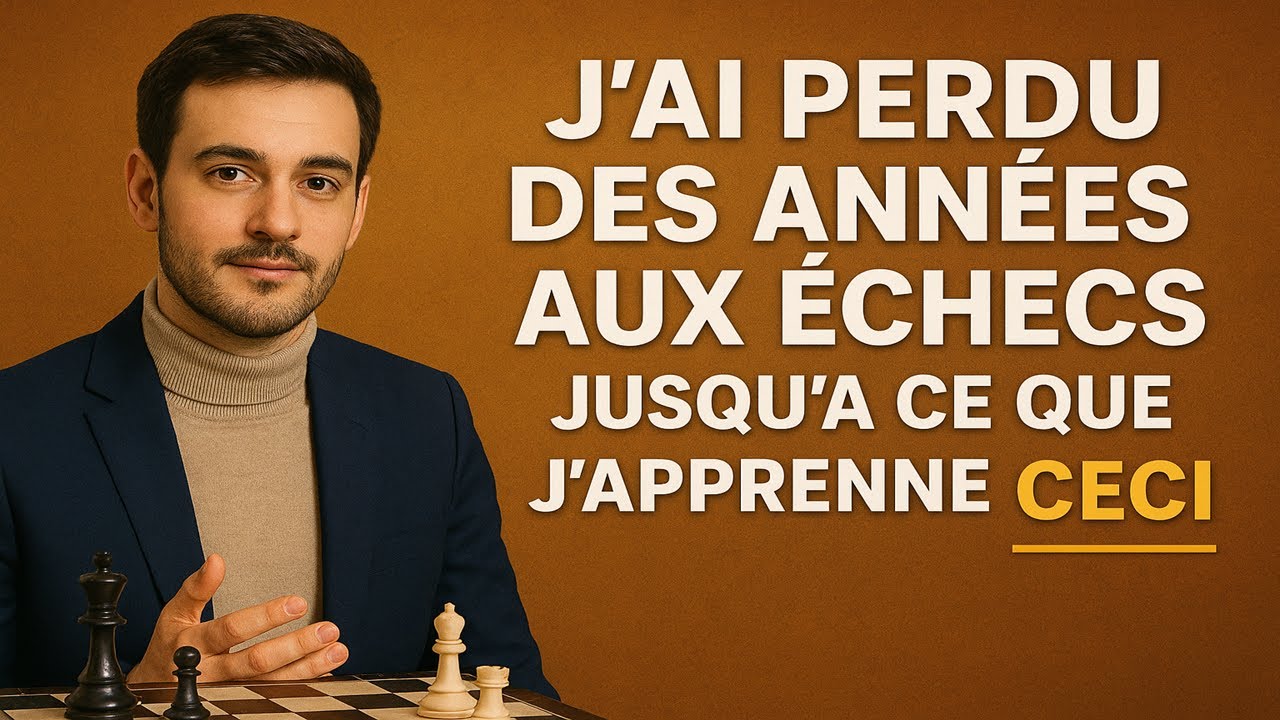 J'ai perdu des années aux échecs jusqu'à ce que j'apprenne CECI