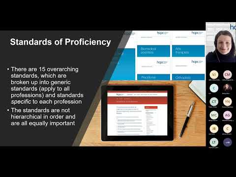 Webinar: #myHCPCstandards -