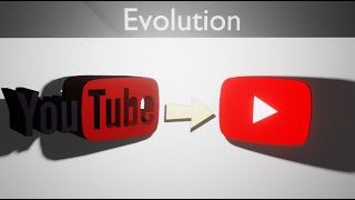 Evolution of YouTube Logo 2005-2025