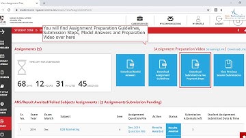 Steps to View NMIMS Internal Assignments using Web Browser