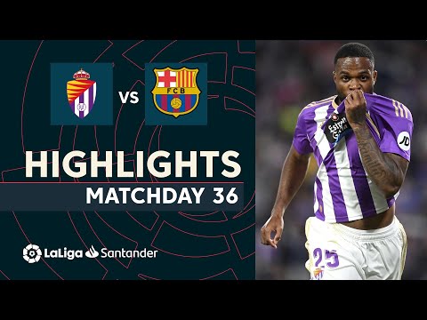 Resumen de Real Valladolid vs FC Barcelona (3-1)