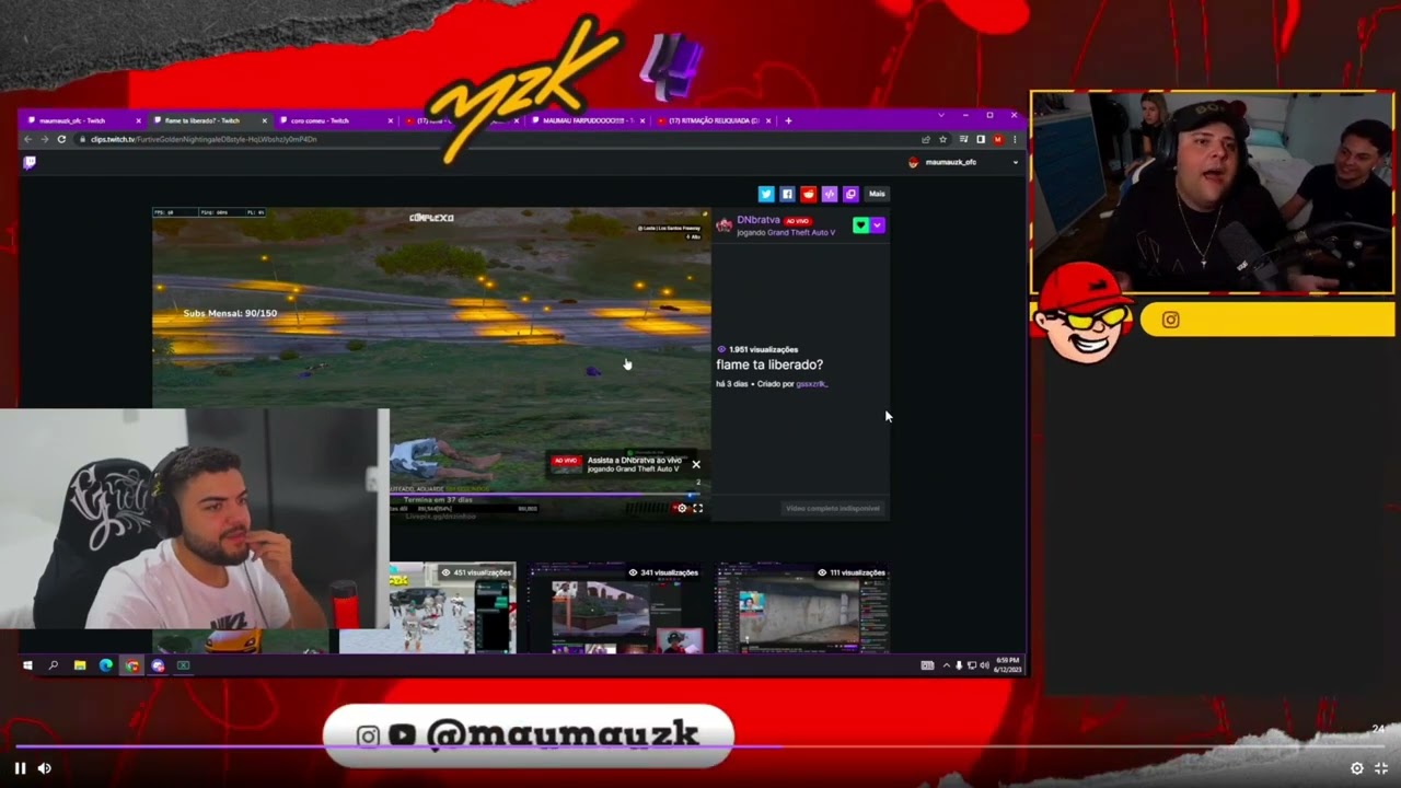 Maumau falando que o DN é B4BÃO do red beiramar!! reação do Gago - gta rp