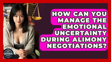 How Can You Manage The Emotional Uncertainty During Alimony Negotiations? - Get Divorce Answers
