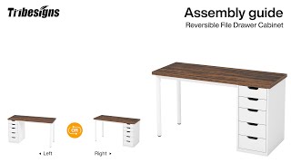 RY0060X - Installation Guide - Tribesigns Modern Study Table #OfficeSetup #HomeDecor 📦