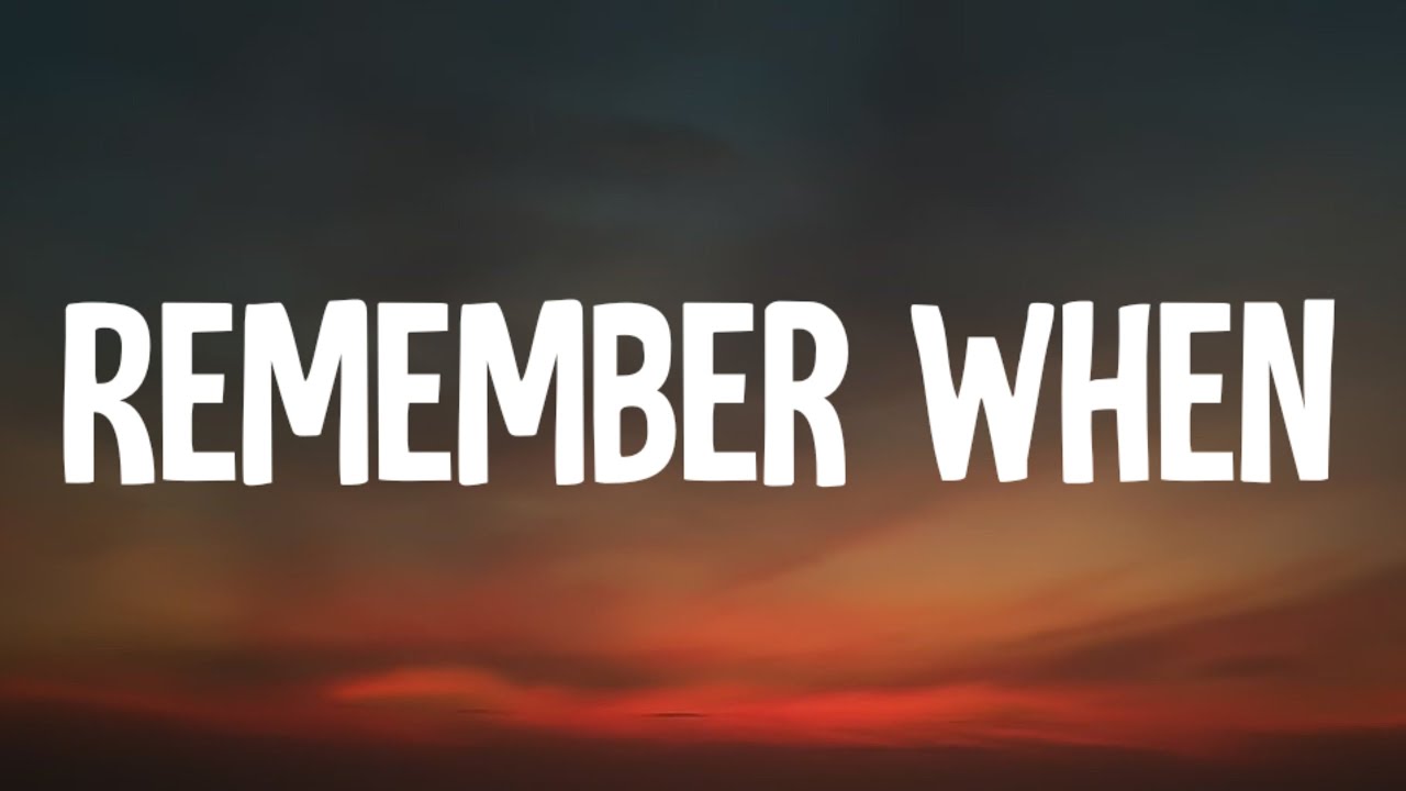 Alan Jackson - Remember When (Lyrics) - YouTube