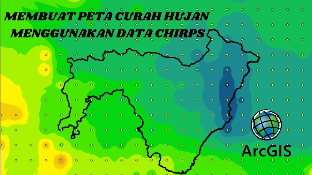 Membuat Peta Curah Hujan Menggunakan Data Chirps Di Arcgis Youtube