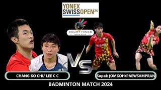 Supak JOMKOH/PAEWSAMPRAN (THA) VS CHANG Ko Chi/ LEE C C (INA) [XD] R [16] | YONEX Swiss Open 2024