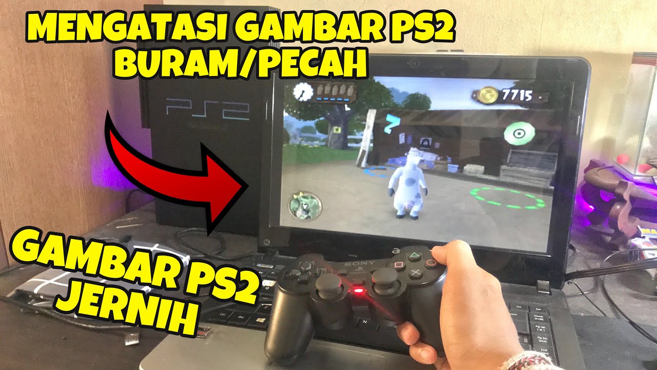 CARA MEMPERBAIKI GAMBAR PS2 YANG BURAM/BLUR ️ 