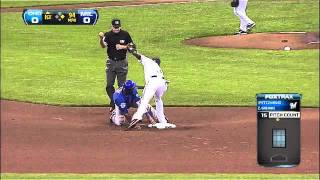 2011/07/27 Lucroy throws out Castro