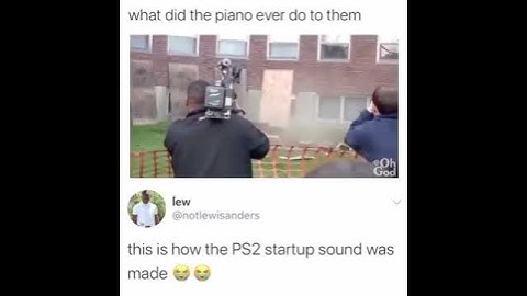 This is how the PS2 startup sound was made