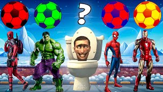TEBAK GAMBAR  Skibidi Toilet VS ‍♂ SuperHeroes Cartoon | SpiderMan Hulk Capitan America Iron Man