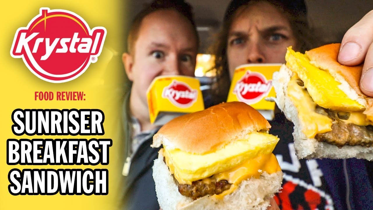 Krystal Burger's Sunriser Breakfast Sandwich Food Review ...