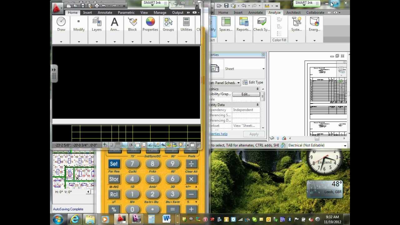 Revit MEP Commercial Project Panel,Lighting, Relay & Mechanical