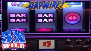 CLASSIC OLD SCHOOL HIGH LIMIT SLOTS: DOUBLE DIAMOND HAYWIRE + COLOSSAL STARS SLOT PLAY! NICE WINS!