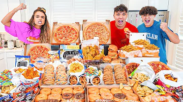 Who Can Gain The Most Weight in 24 Hours Challenge (Sommer Ray Vs FaZe Clan)