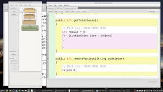AP Computer Science A: 2010 Free Response Exam, Code Solution for Question 1: CookieOrder