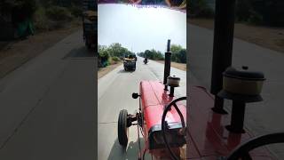 ​🚜 Mahindra 475 DI on Highway! Top Speed Check 🔥 | Parmar Farming #shorts