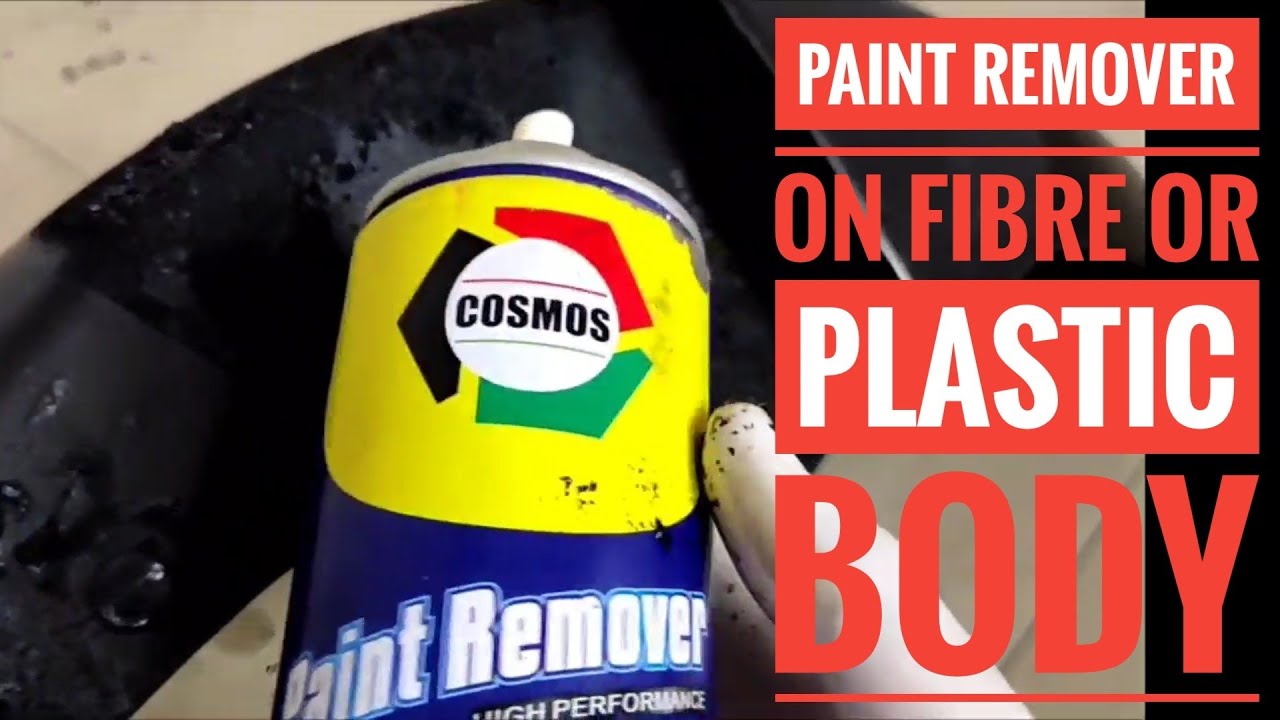 Paint remover /stripper on fibre or plastic bodies