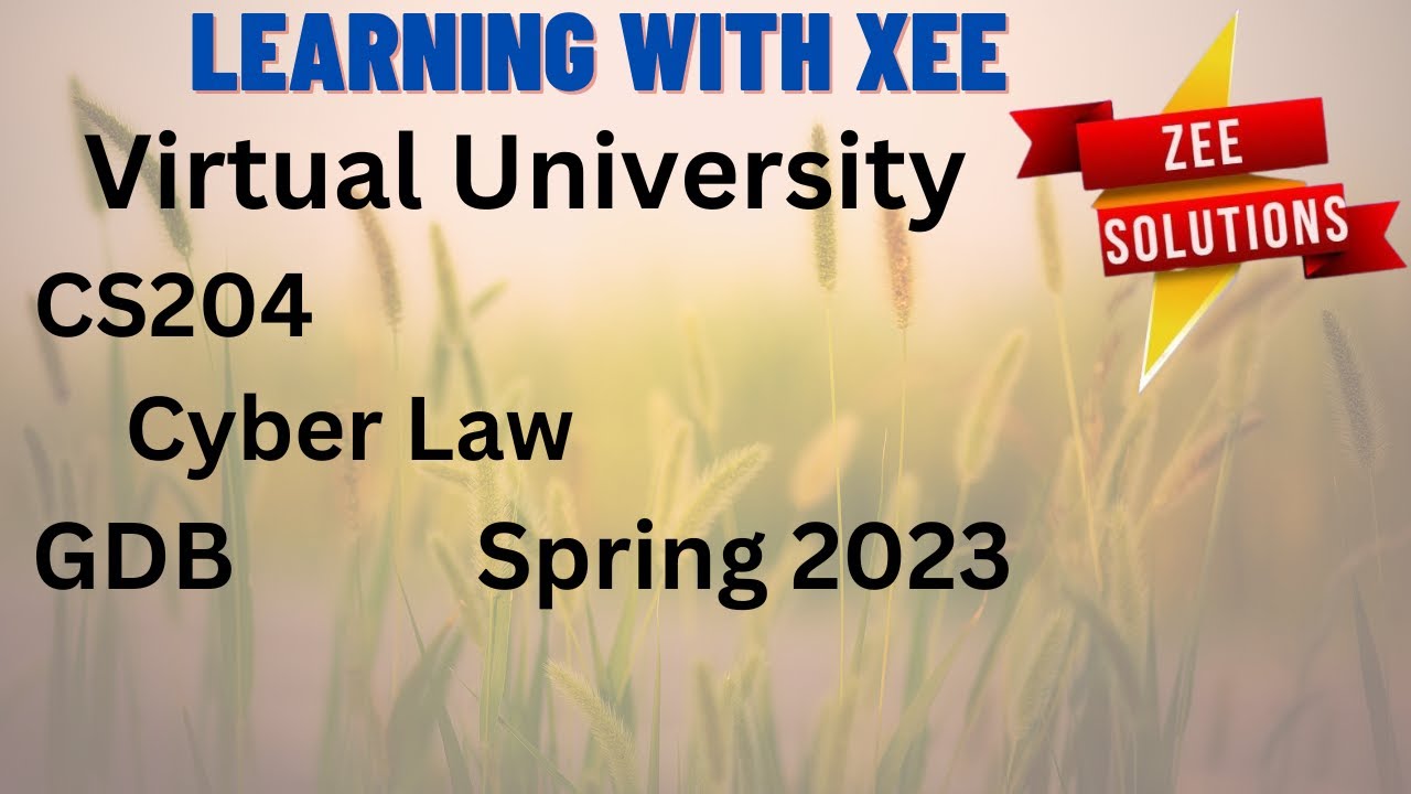 CS204 GDB Spring 2023 Virtual University of Pakistan