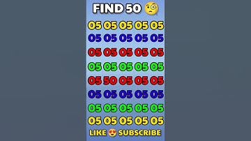 find odd number 😔 50 #viral #puzzle #iqtest #shorts #gkhindishorts