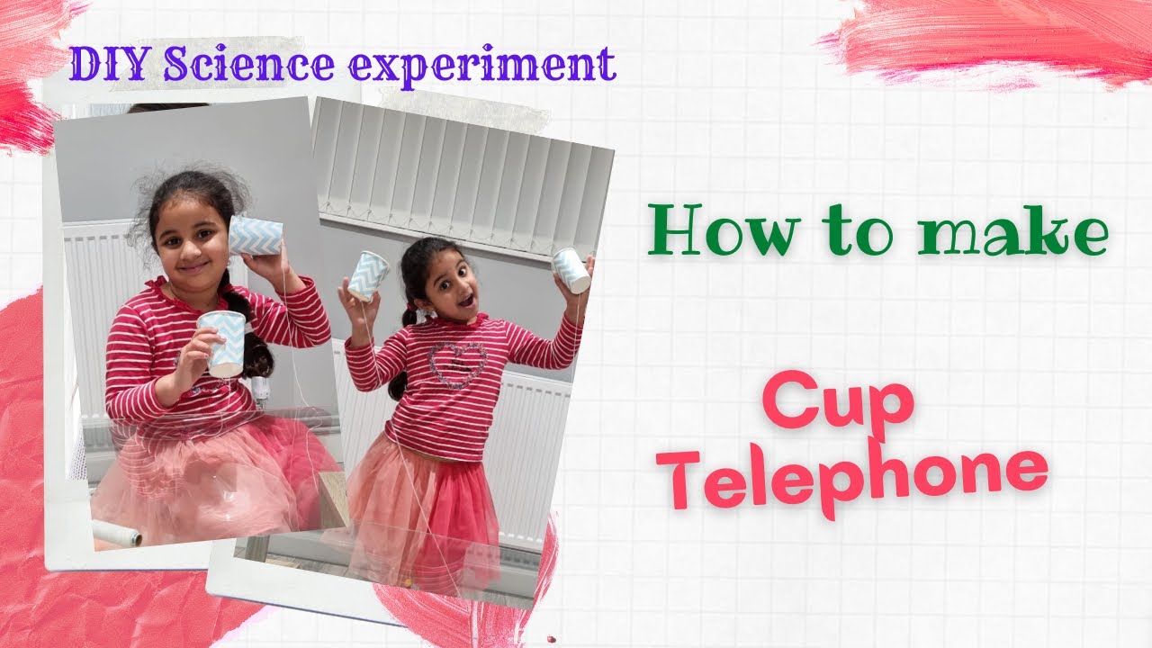How to make Telephone with Cups | DIY Science experiment | - YouTube
