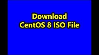 Download Centos 8 Iso File
