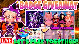 LIVE 🔴 ROYALE HIGH BADGE GIVEAWAY &amp; ROBLOX WITH VIEWERS! ✨#roblox #royalehigh