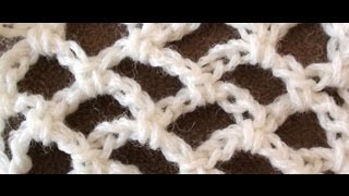 Trellis Crochet Stitch Video Tutorial by Crochet Hooks You. Free Crochet Patterns at http://www.crochethooksyou.com/ More Crochet 